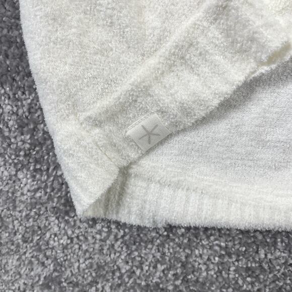 Barefoot Dreams Sweater Womens Small Wrap Pockets Cozychic Ultra Lite Ivory - Picture 6 of 16